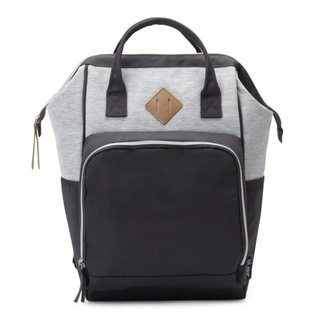 Baby Boom Gear Access Gray Backpack Diaper Bag